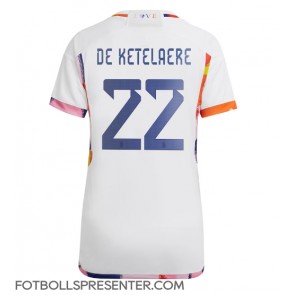 Belgien Charles De Ketelaere #22 Borta Matchtröja Dam VM 2022 Kortärmad